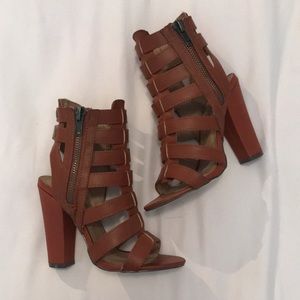 Michael Antonio Brown leather heels